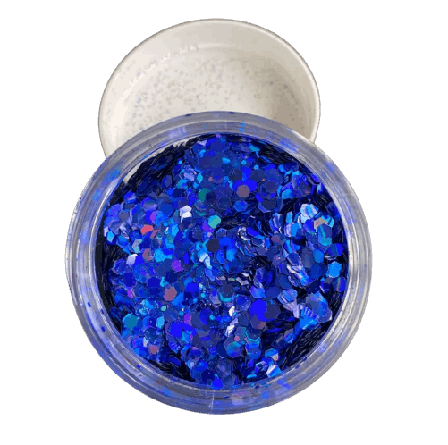 Blue Flame Chunky Glitter